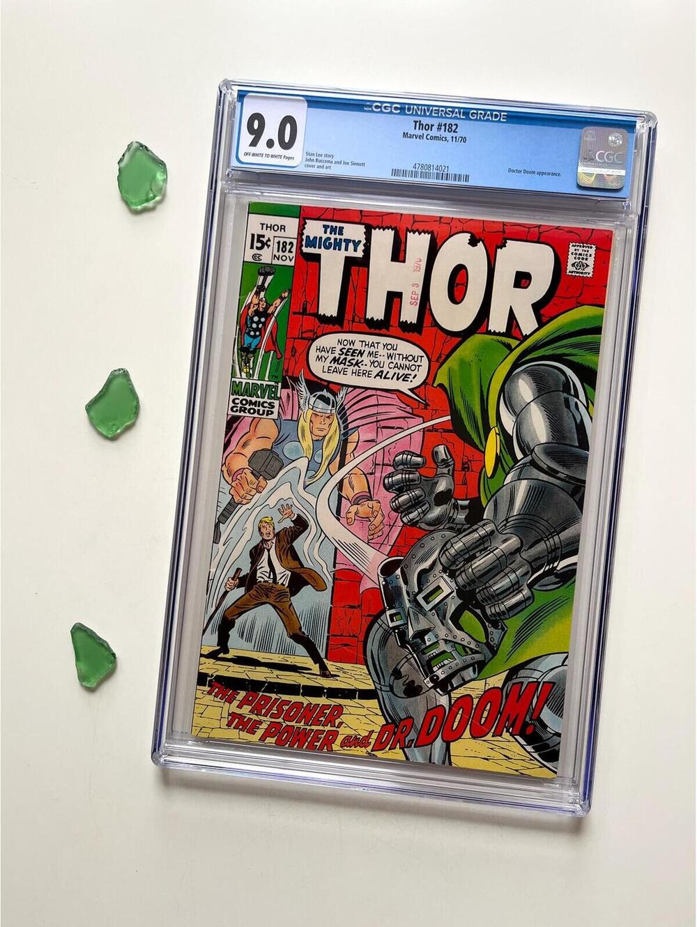 Thor #182 (1970) CGC 9.0 Graded Comic | Doctor Doom | John Buscema | Silver Age